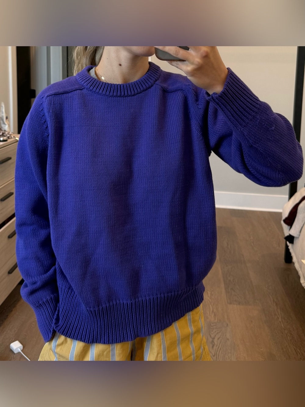 J. Crew Classic Crewneck Women’s Sweater in Purple